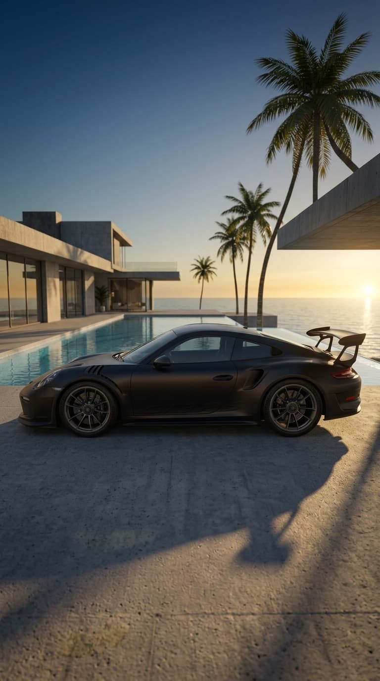 Supercar noir mat