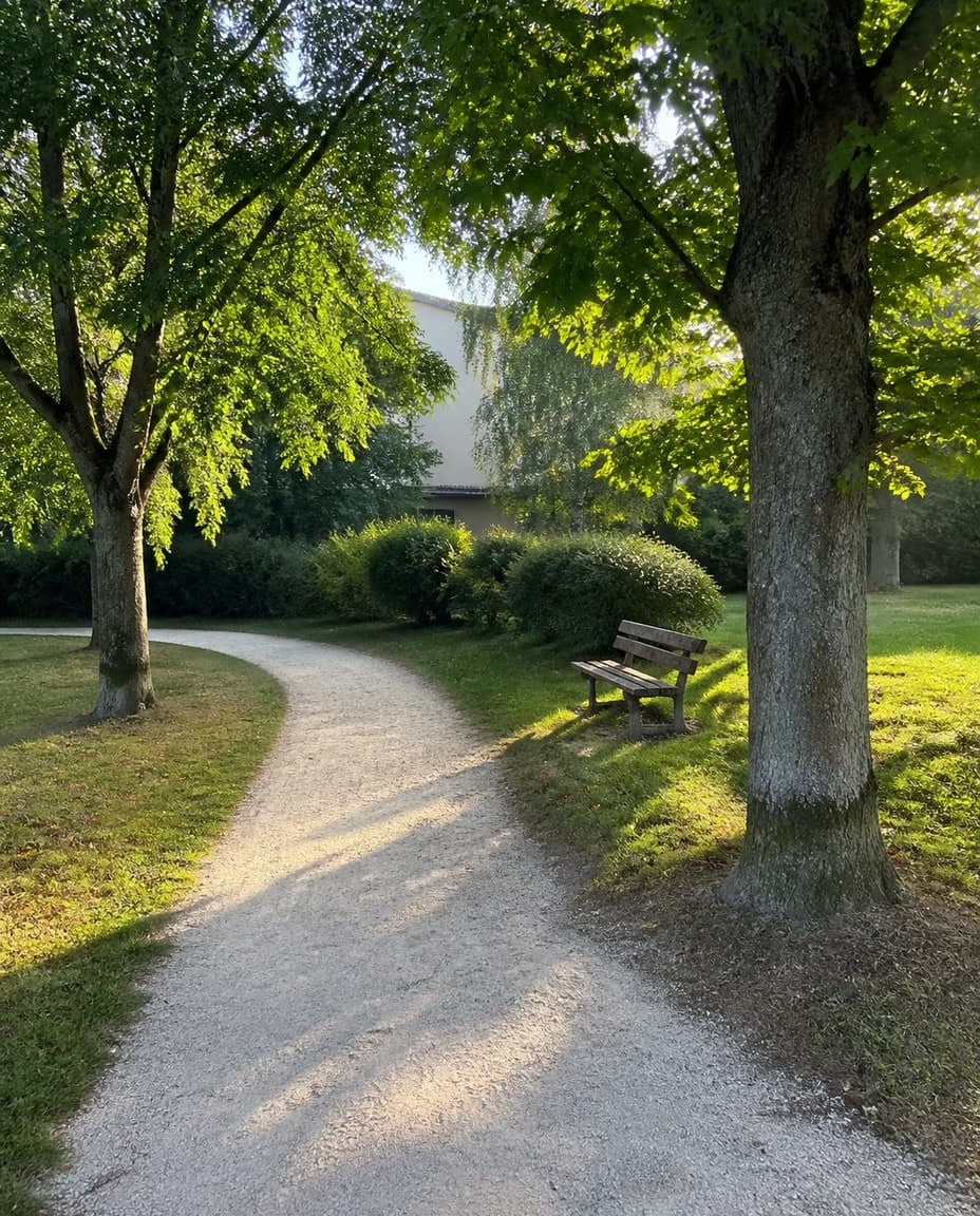 Parc verdoyant, été